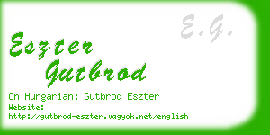 eszter gutbrod business card